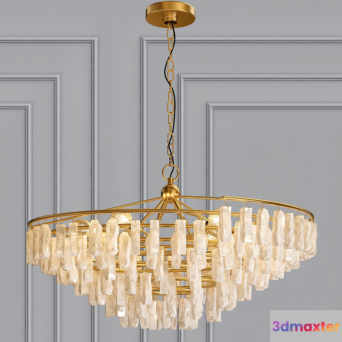 Tempest chandelier 3D Max