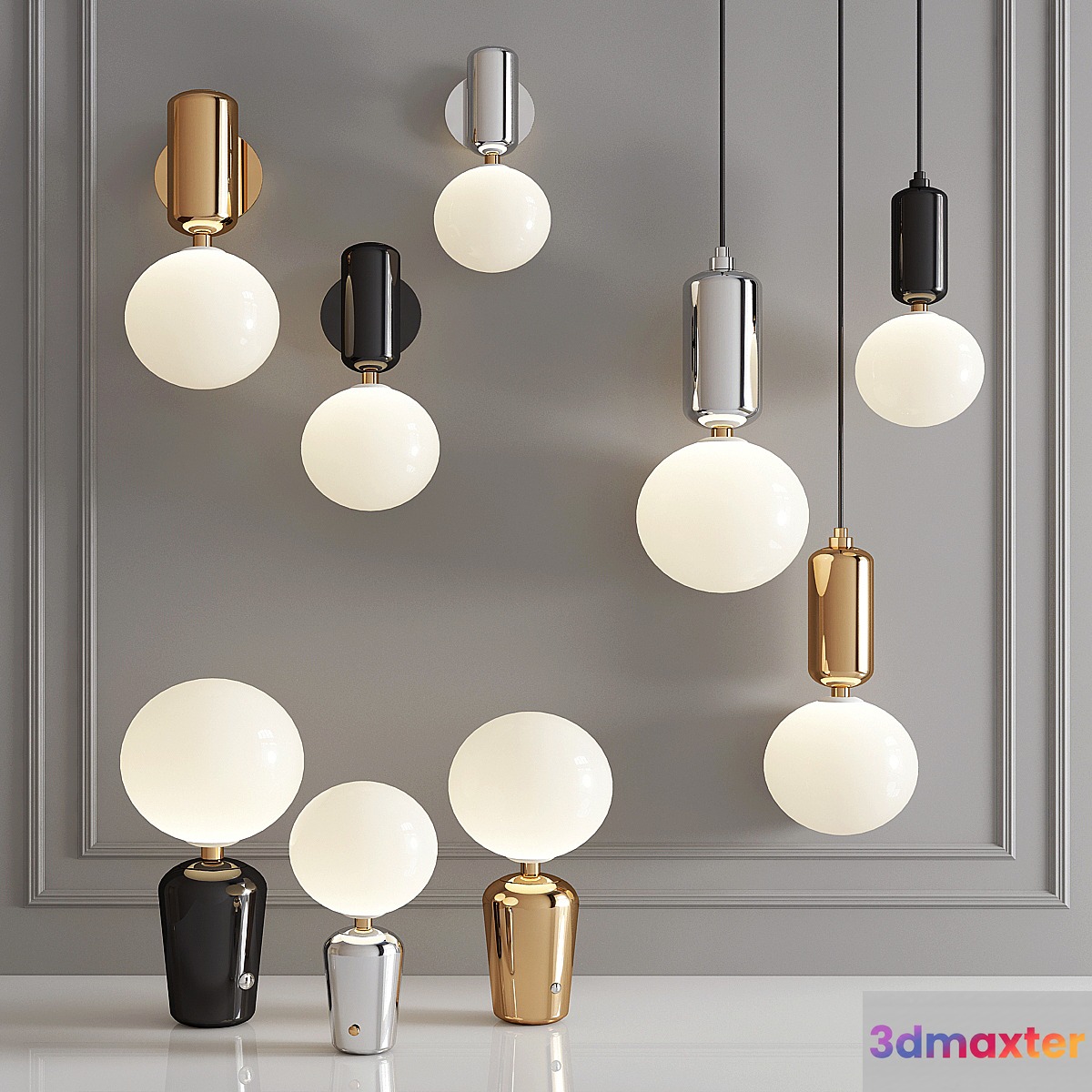 Parachilna Aballs Lamp Collection - No.2 3D Max