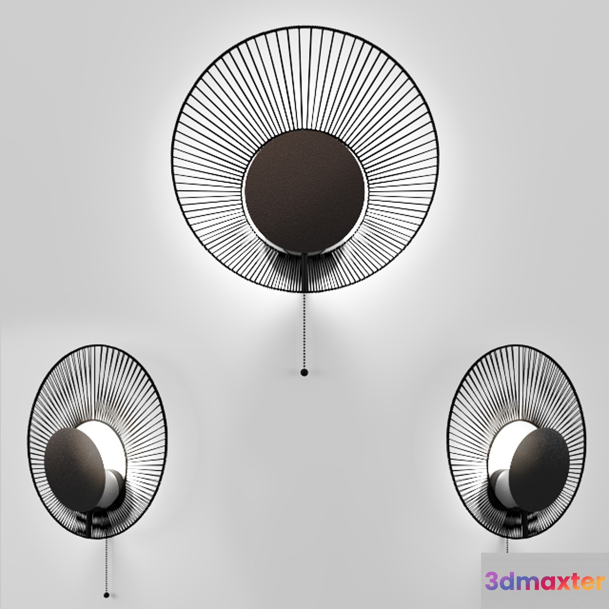 Oyster wall lamp