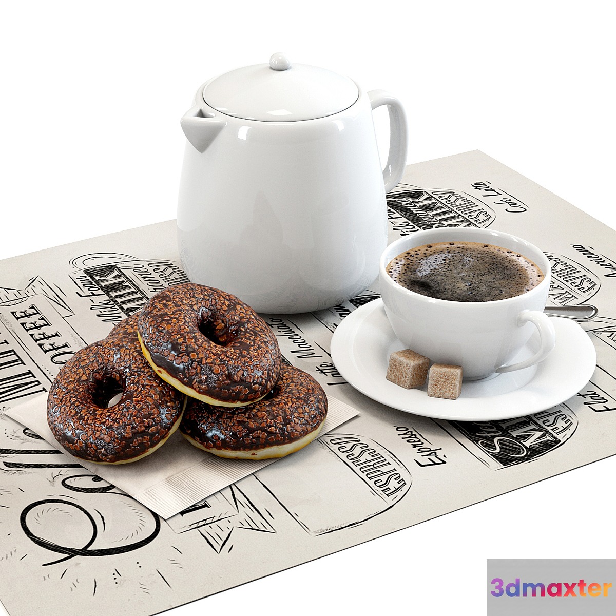 Coffee shop | Donuts set 01