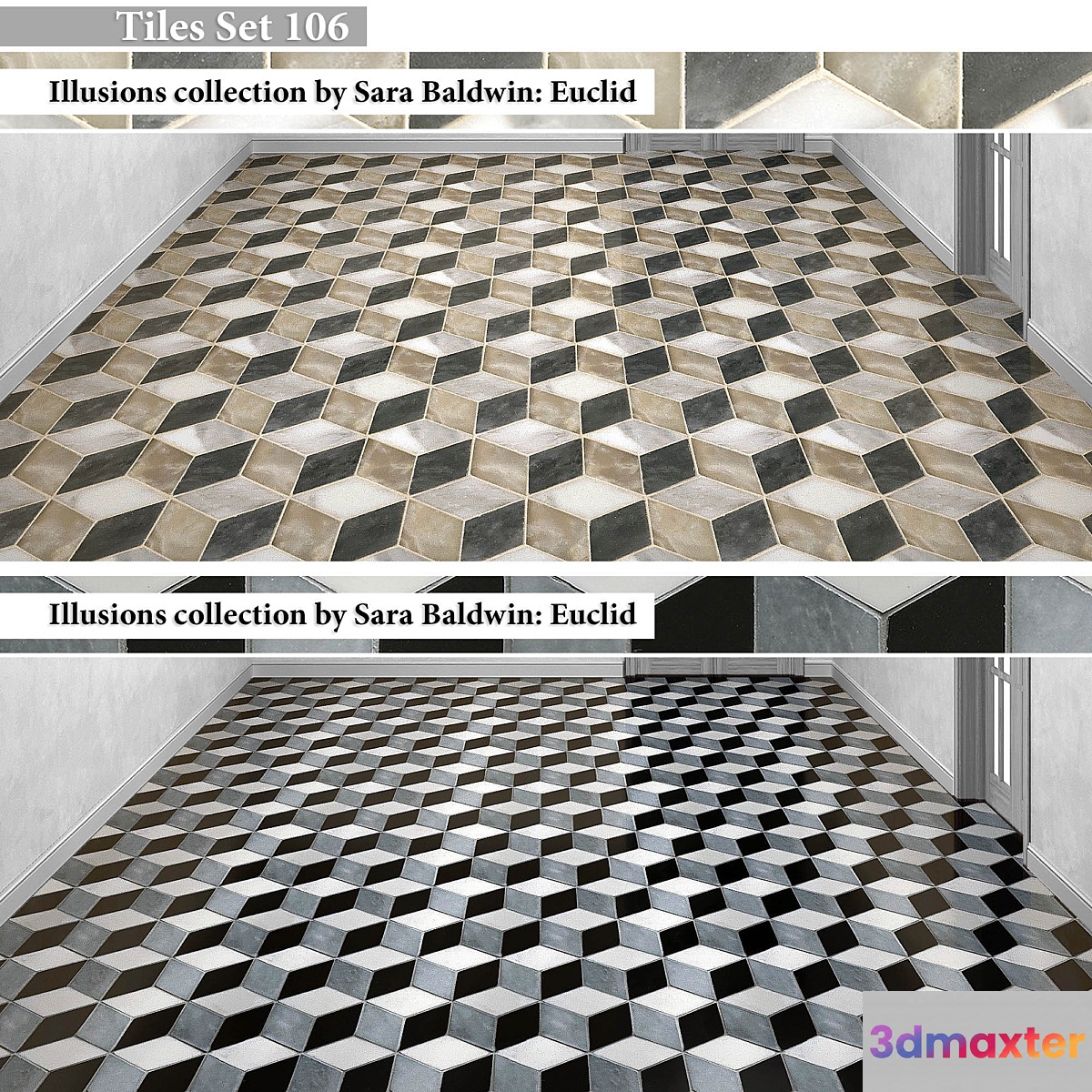 Tiles set 106 3D Max