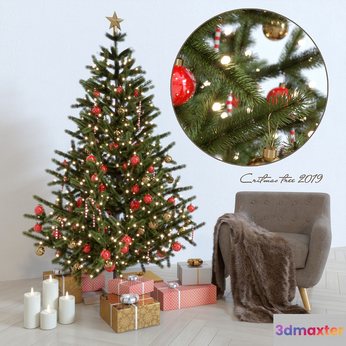 Spruce live New Year's and armchair - No.3