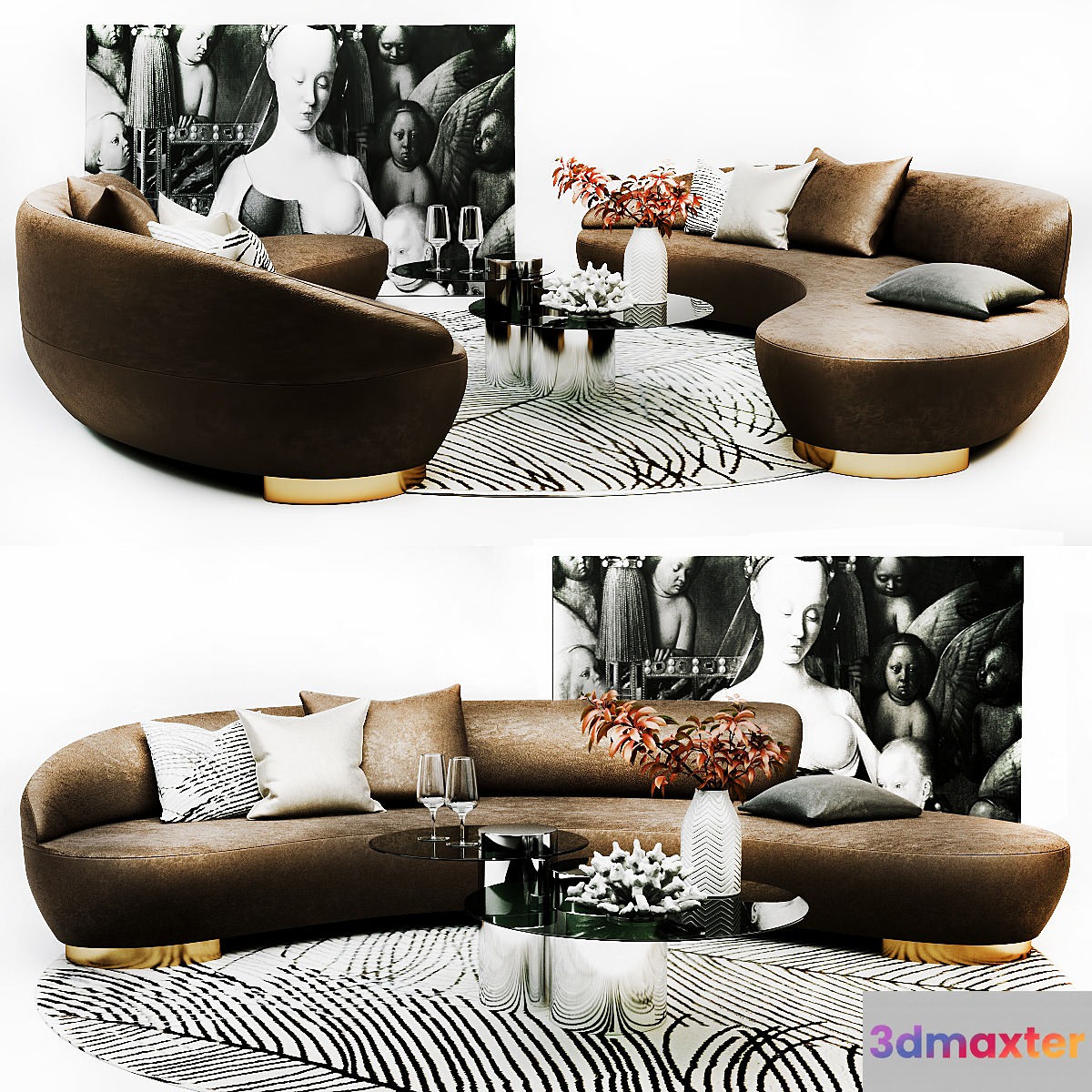 Vladimir KAGAN Free Form Curved Sofa - No.2