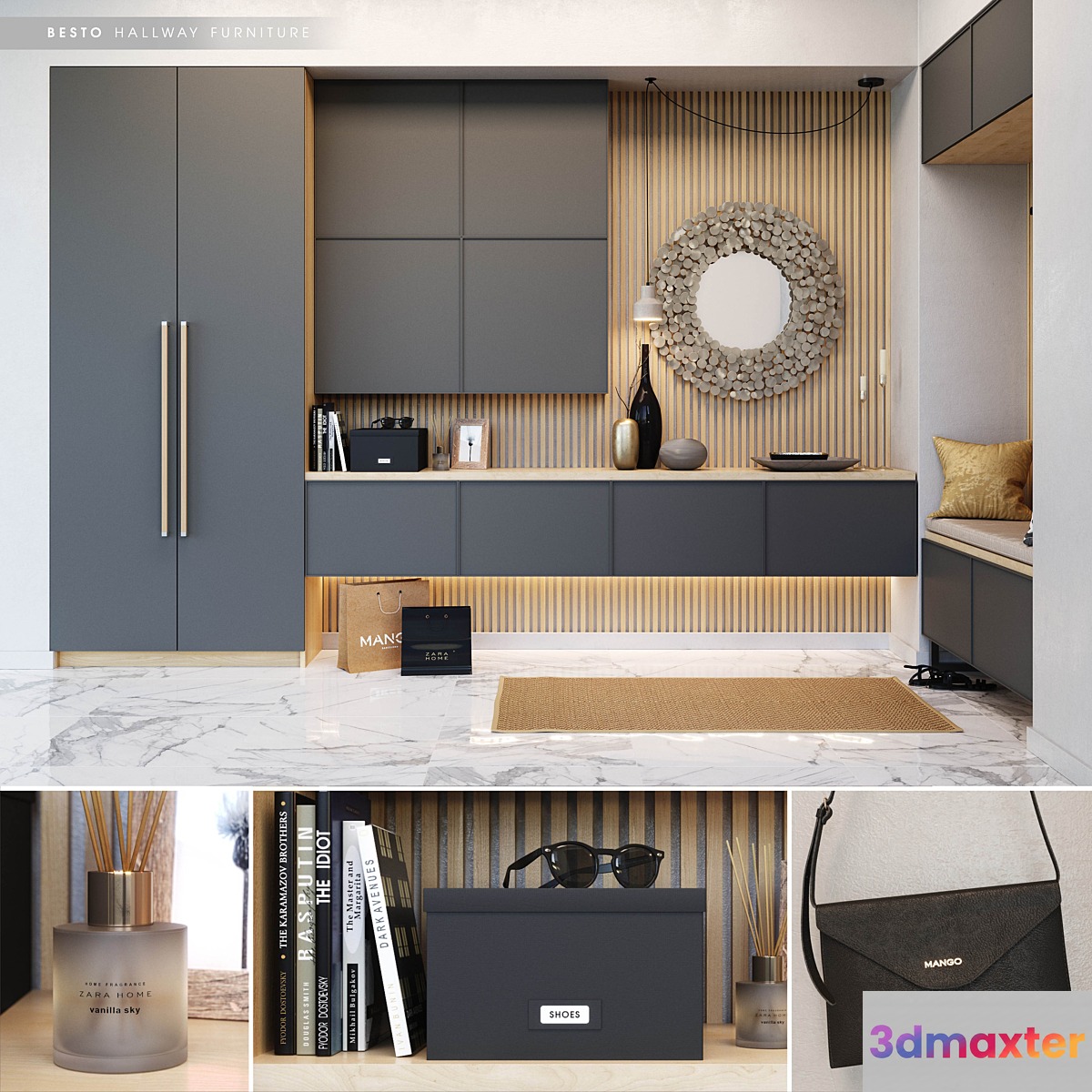 IKEA_BESTA_hallway_2 3D Max