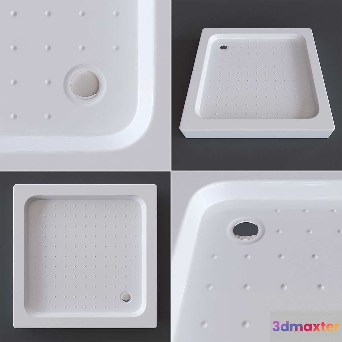 Aquanet HX108 900x900 mm 3D Max