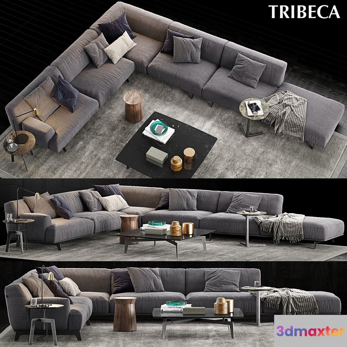 Poliform Tribeca Sofa 2 3D Max