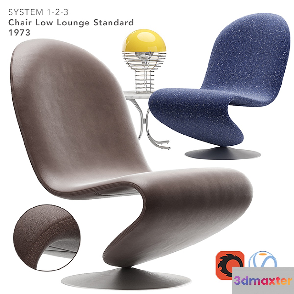 verpan system 123 lounge chair standard