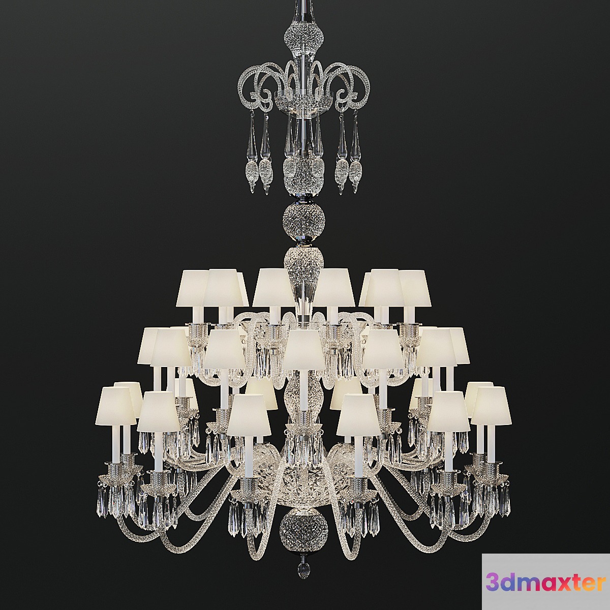 chandelier saint louis to provasi 3D Max