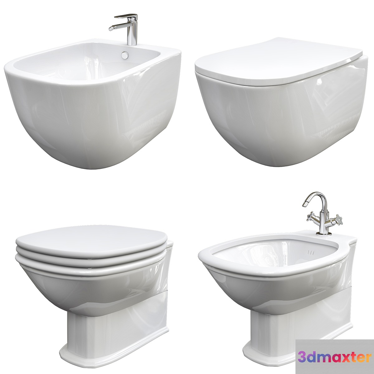 Classic Style Wall-hung Ceramic materials Toilets - No.4