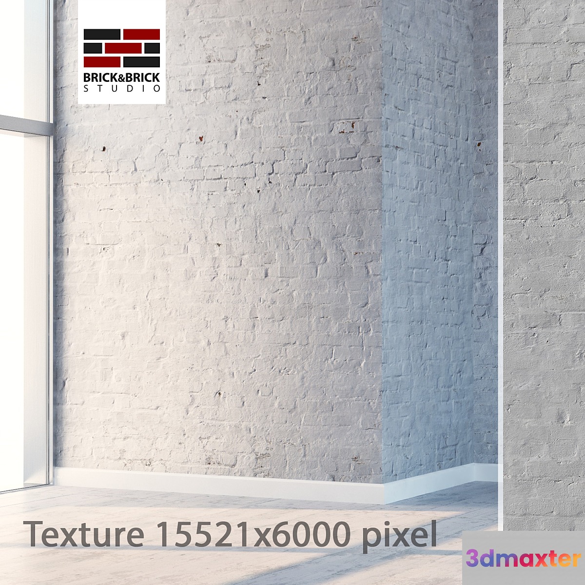 White brick 115 3D Max