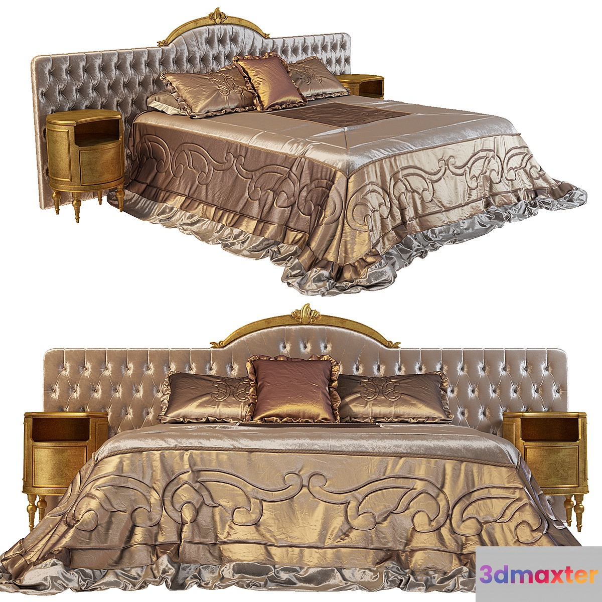 BED STRADIVARI 3D Max