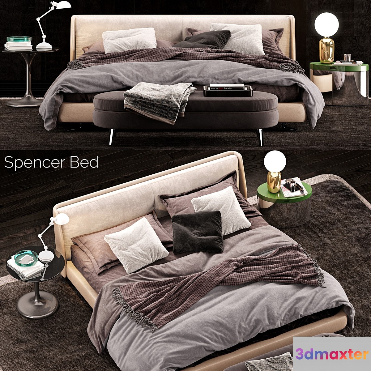 Minotti Spencer Bed 2