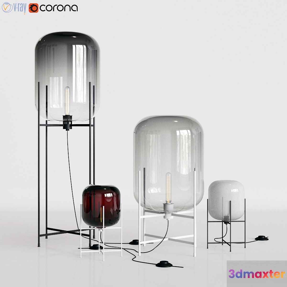 Oda Pulpo Lamp Set - No.2