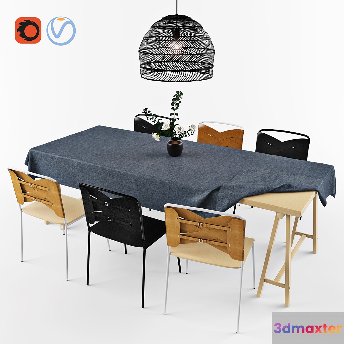 Dining Set - Torso Chair - No.2