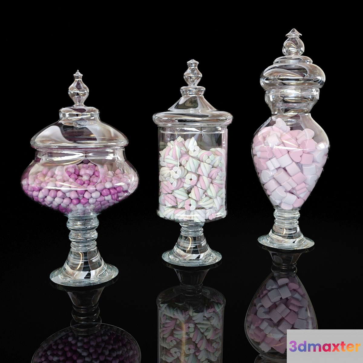 Glass Jars with Candy