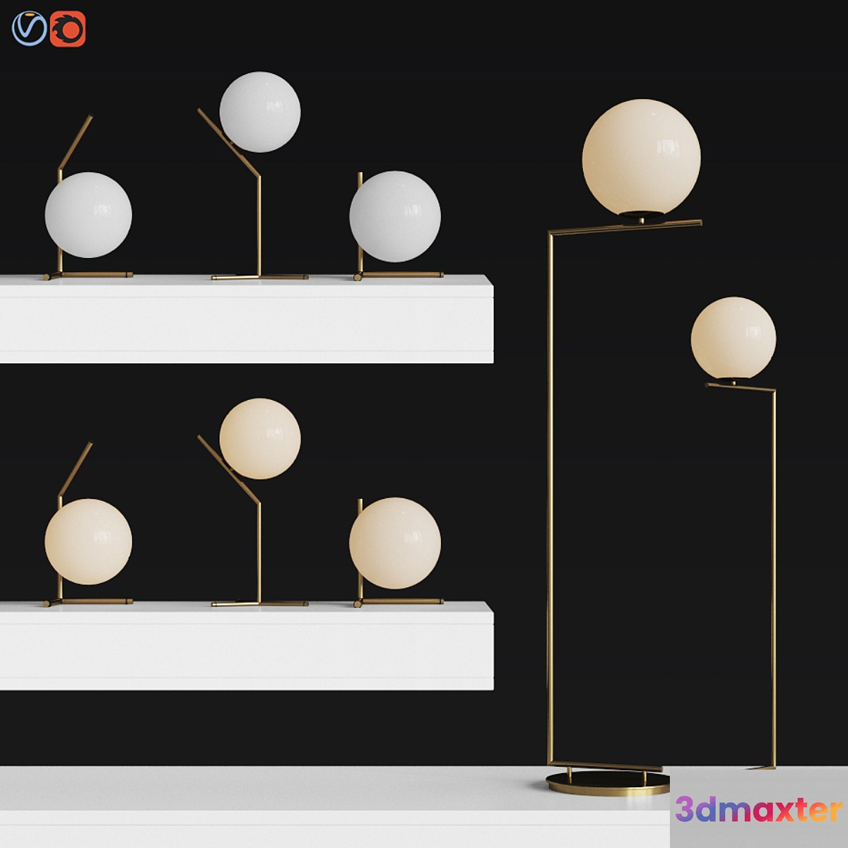 Flos Light Set - Set 1 3D Max