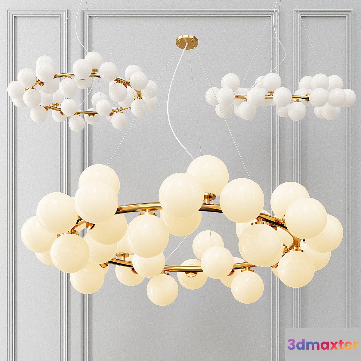 Milk Bubble Round chandelier - No.4