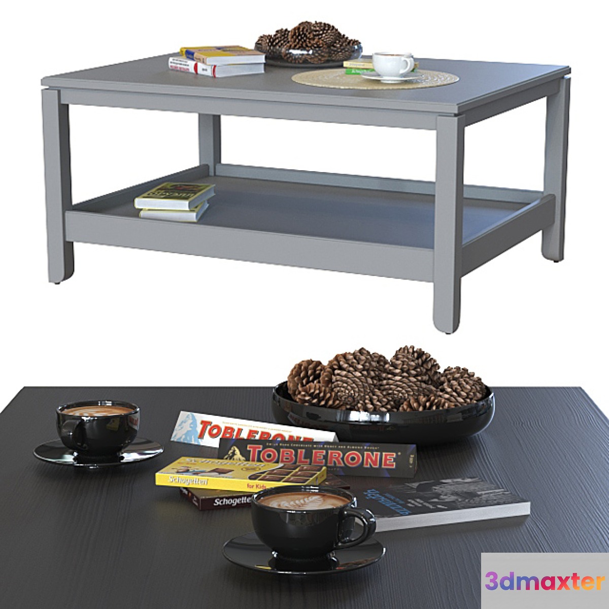 Coffee tables IKEA Havsta. 3D Max