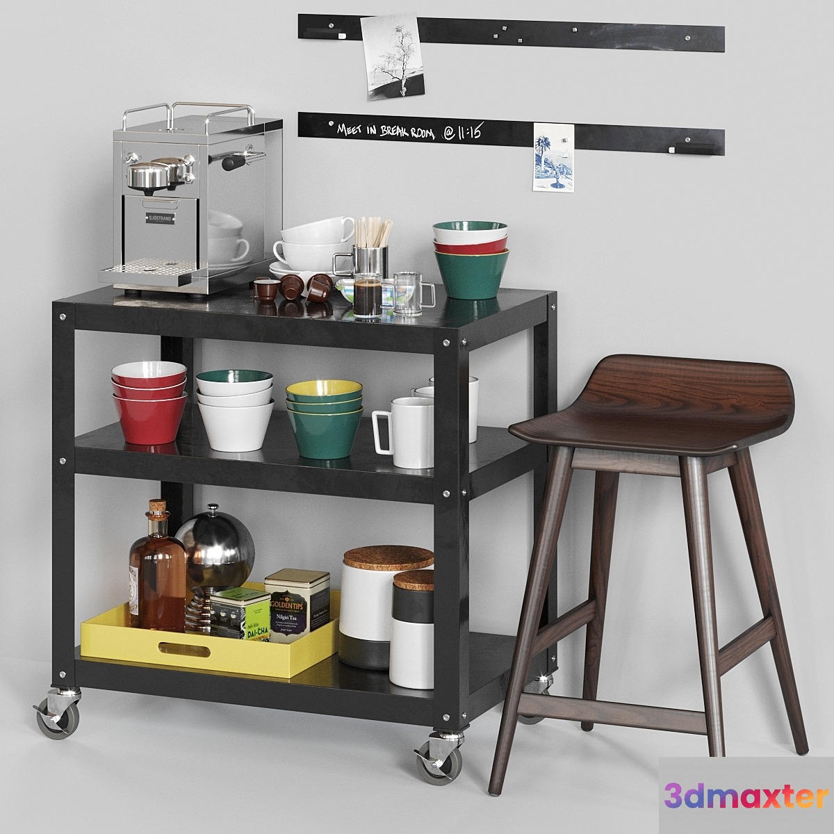 CB2 Exclusive rolling cart