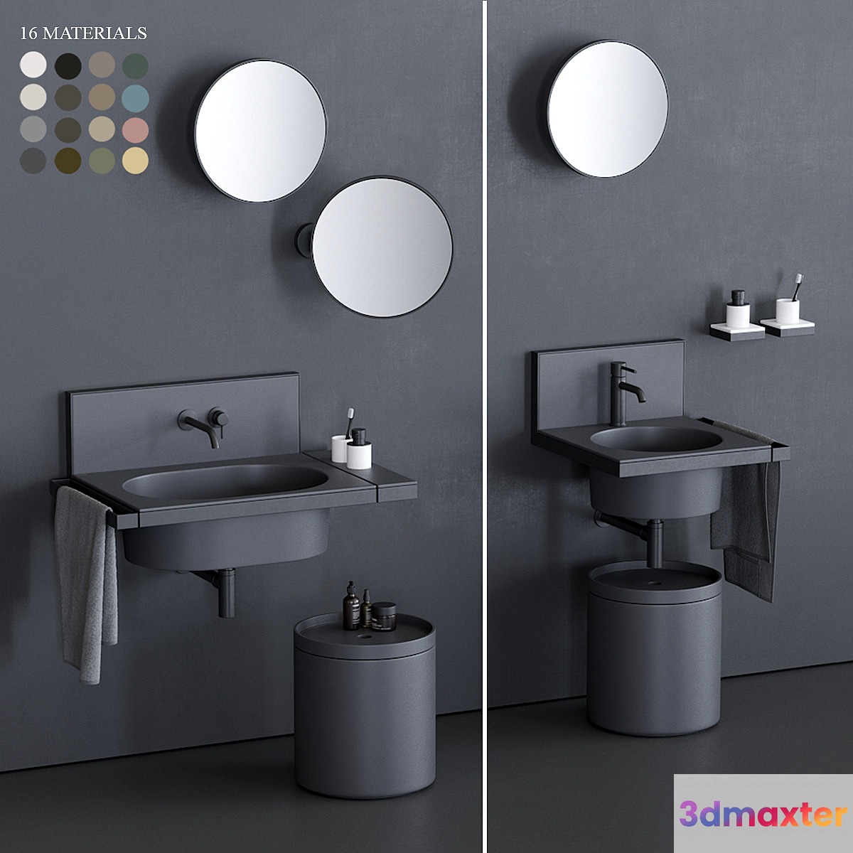 Ceramica Cielo Elle Washbasin 3D Max