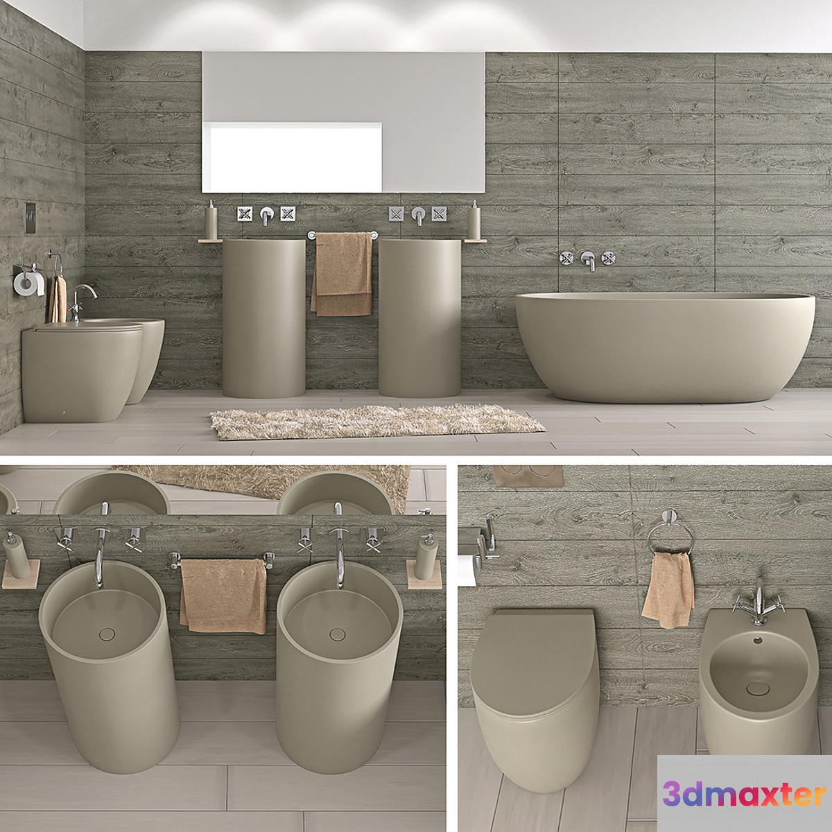 Bathroom Esedra - No.2 3D Max