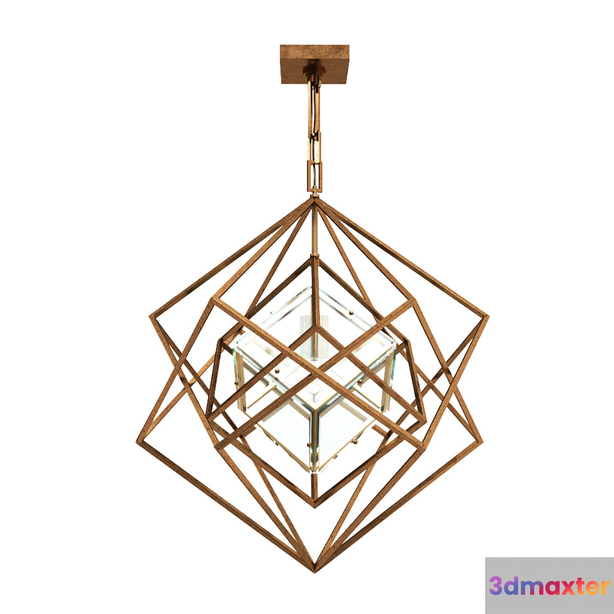 Kelly Wearstler Cubist 4 Light 31 inch Gild Pendant Ceiling Light