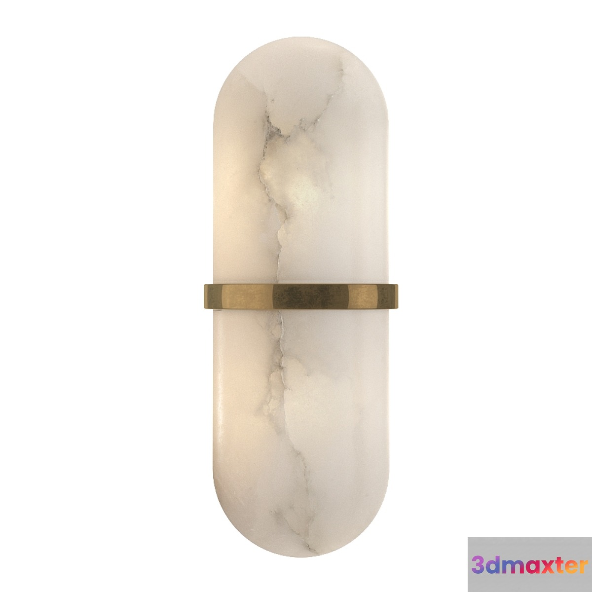 Kelly Wearstler Melange LED 4inch Antique-Burnished Brass Sconce Wall Light 3D Max