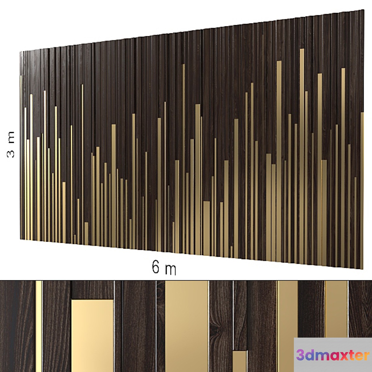 Decorative wall 101. 3D Max