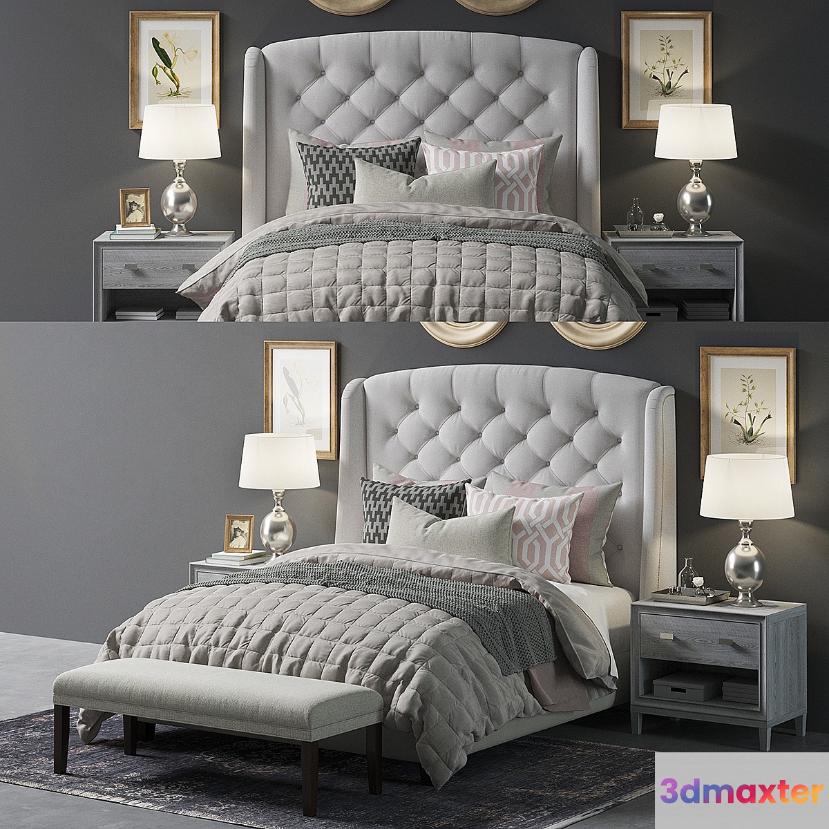 Paris Arched Winged Bed - No.2