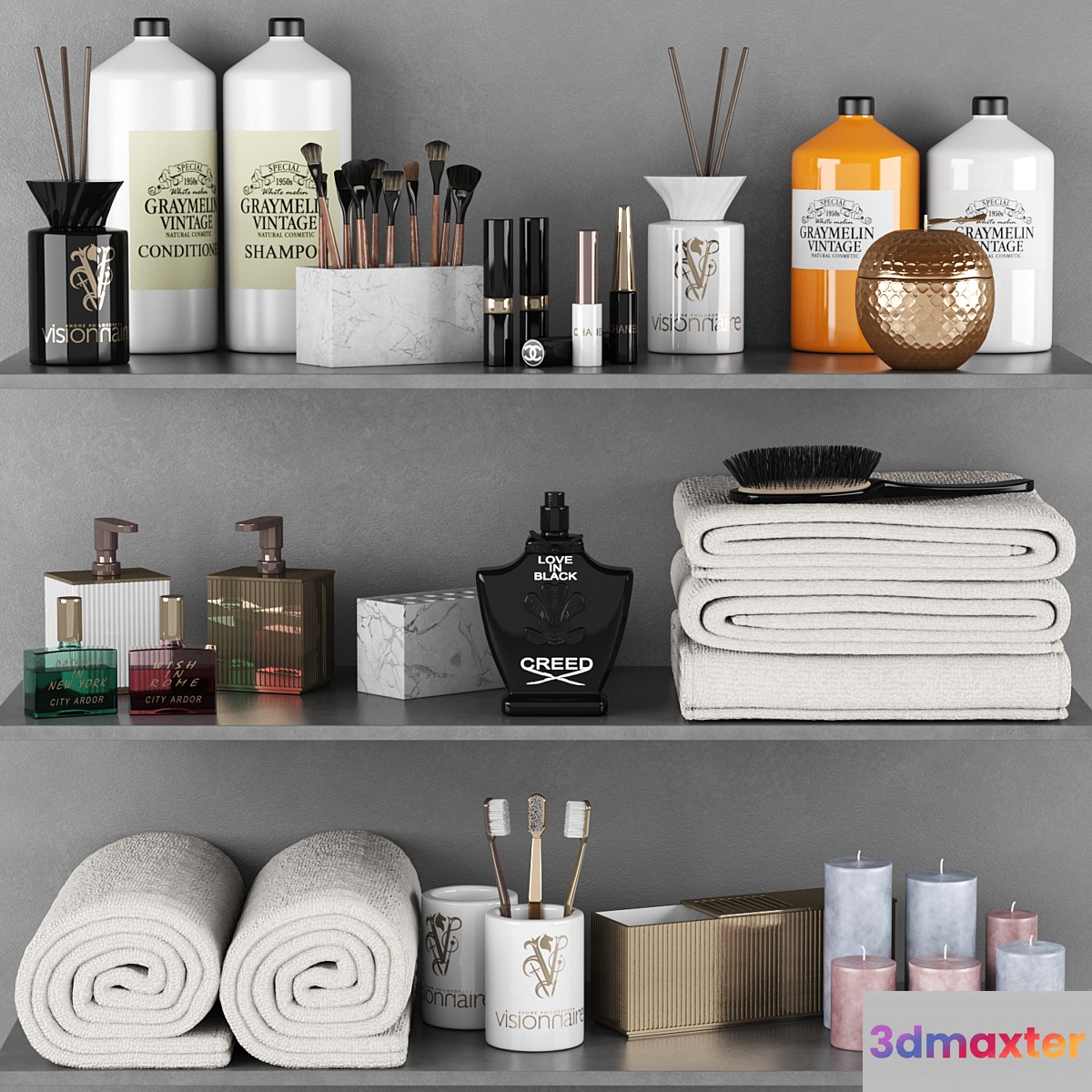 Bathroom set V001 3D Max