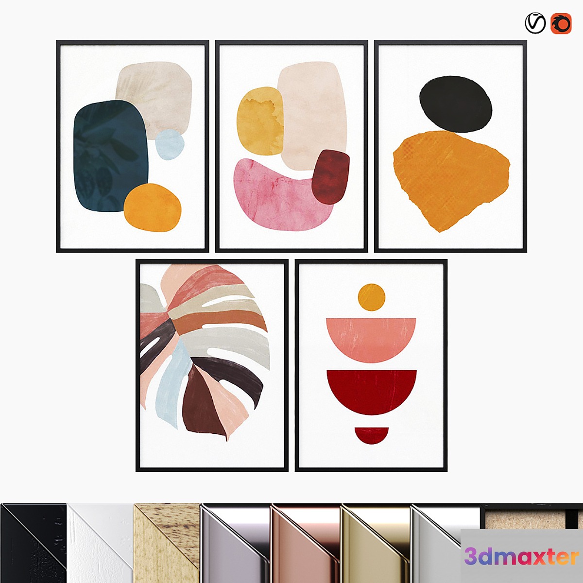 Abstract Posters Set 01