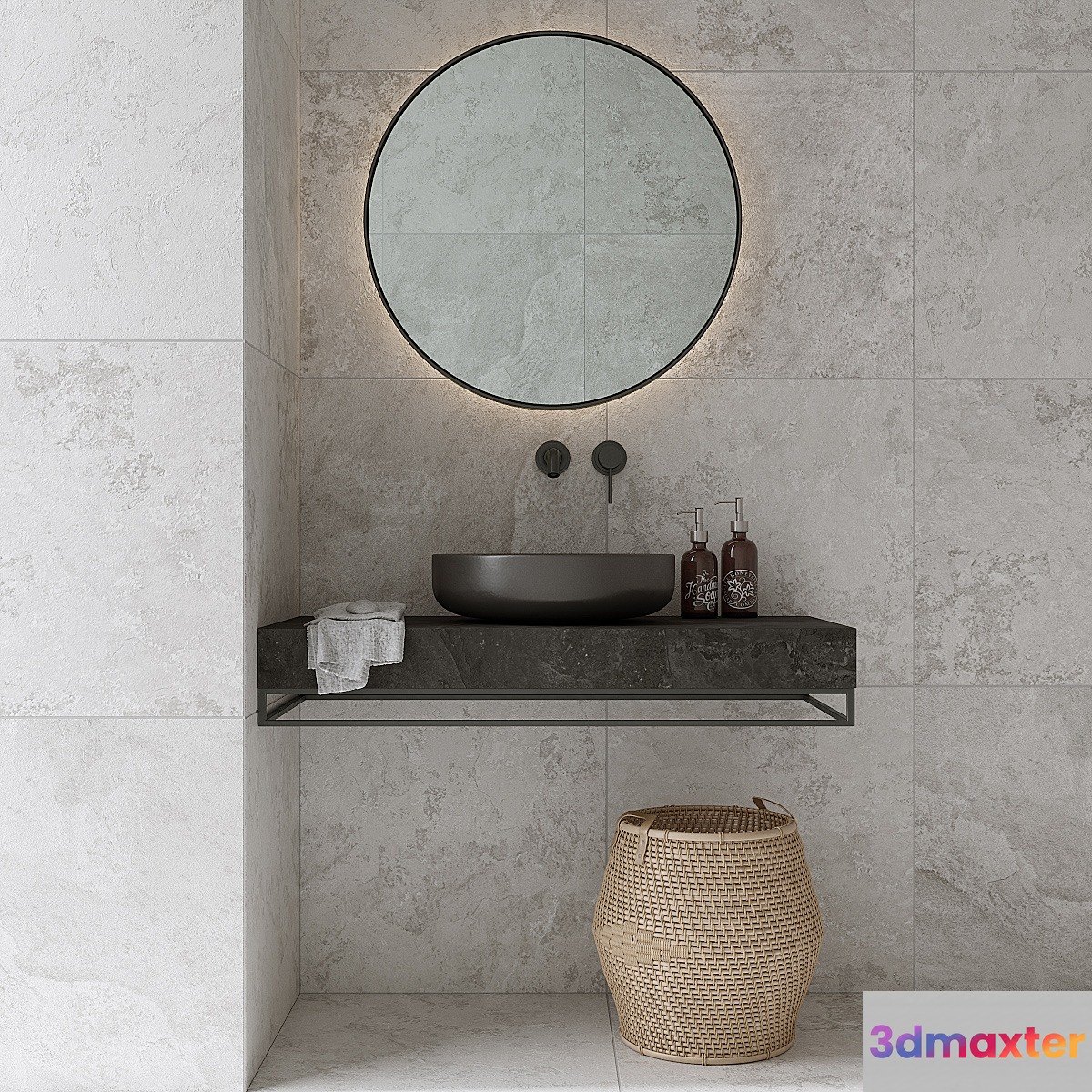 Bathroom_set_01 3D Max