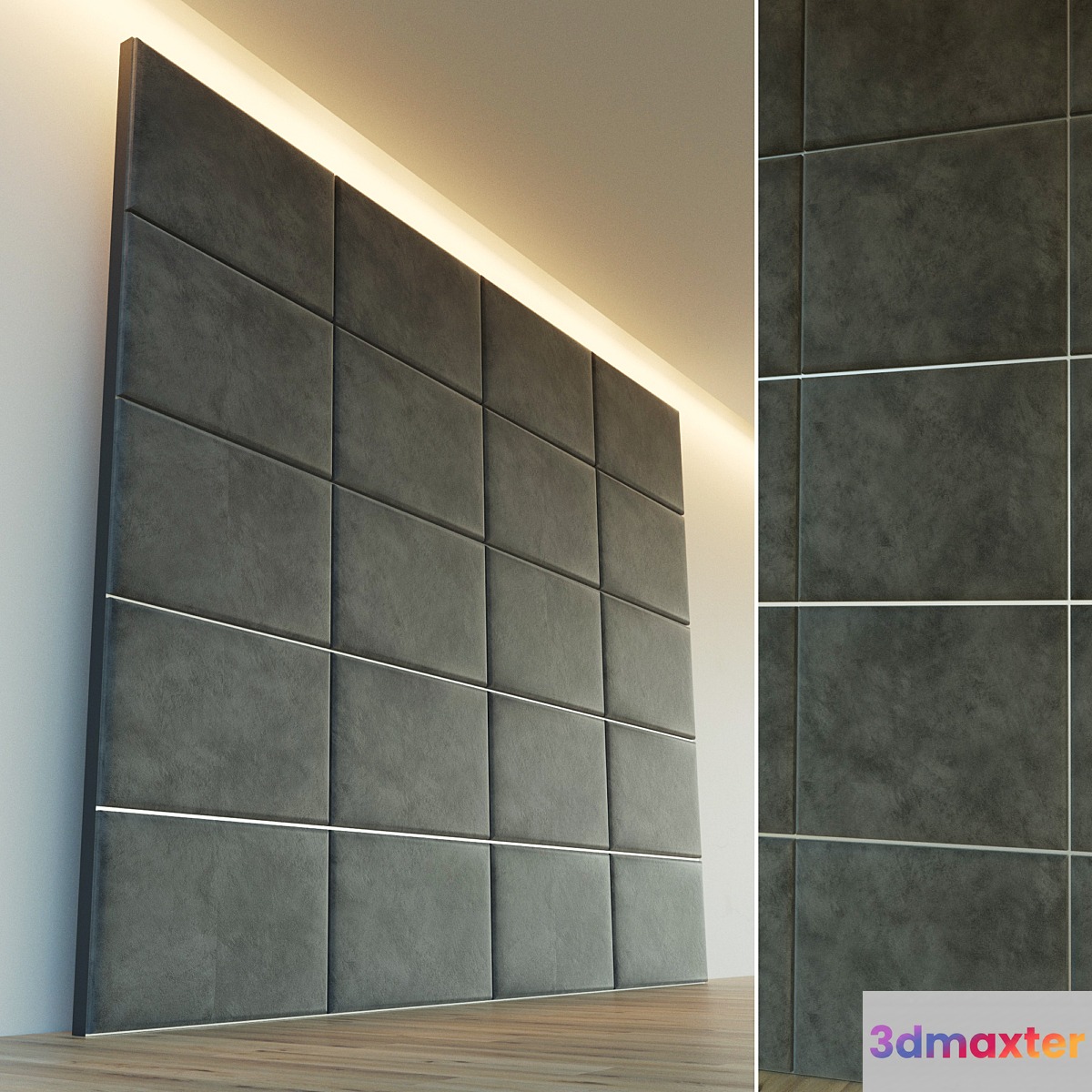 Decorative wall. Soft panel. 6 - No.2