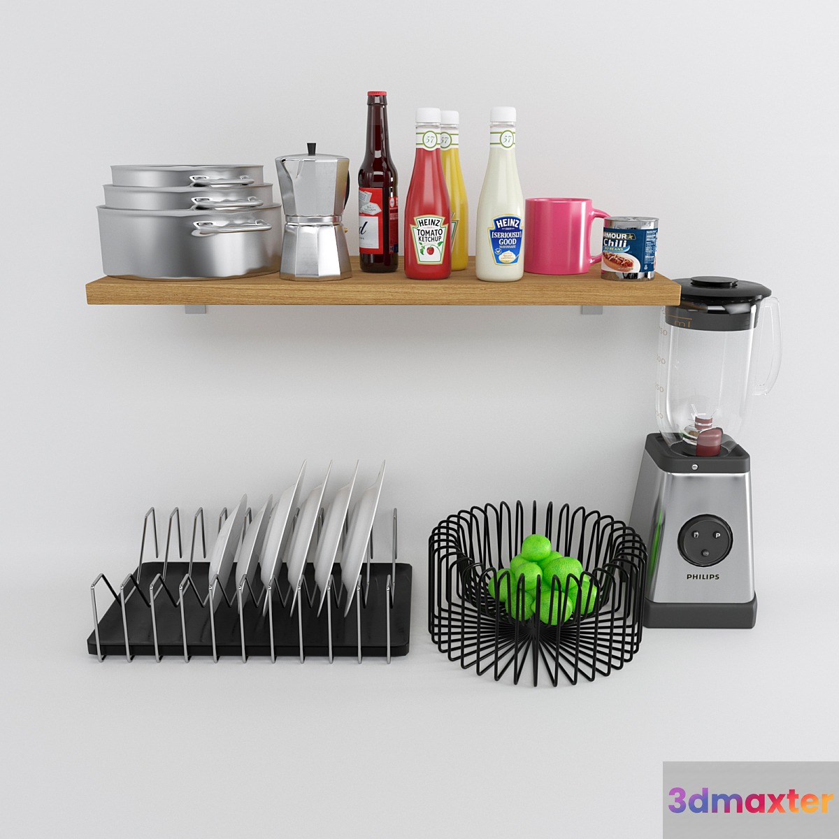 kitchen decor 3D Max