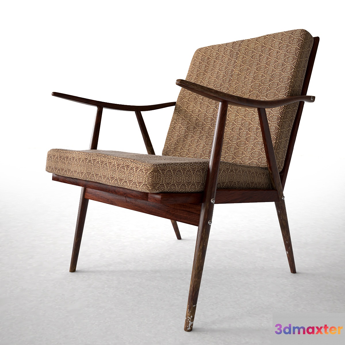 Soviet vintage chair of the 60s Bratislava 3D Max