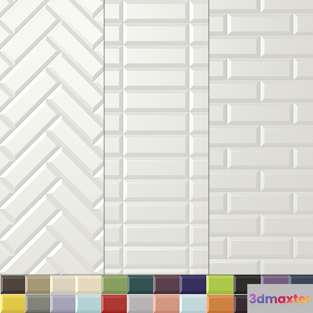 Tile APE Loft (3 layouts 24 colors). 3D Max