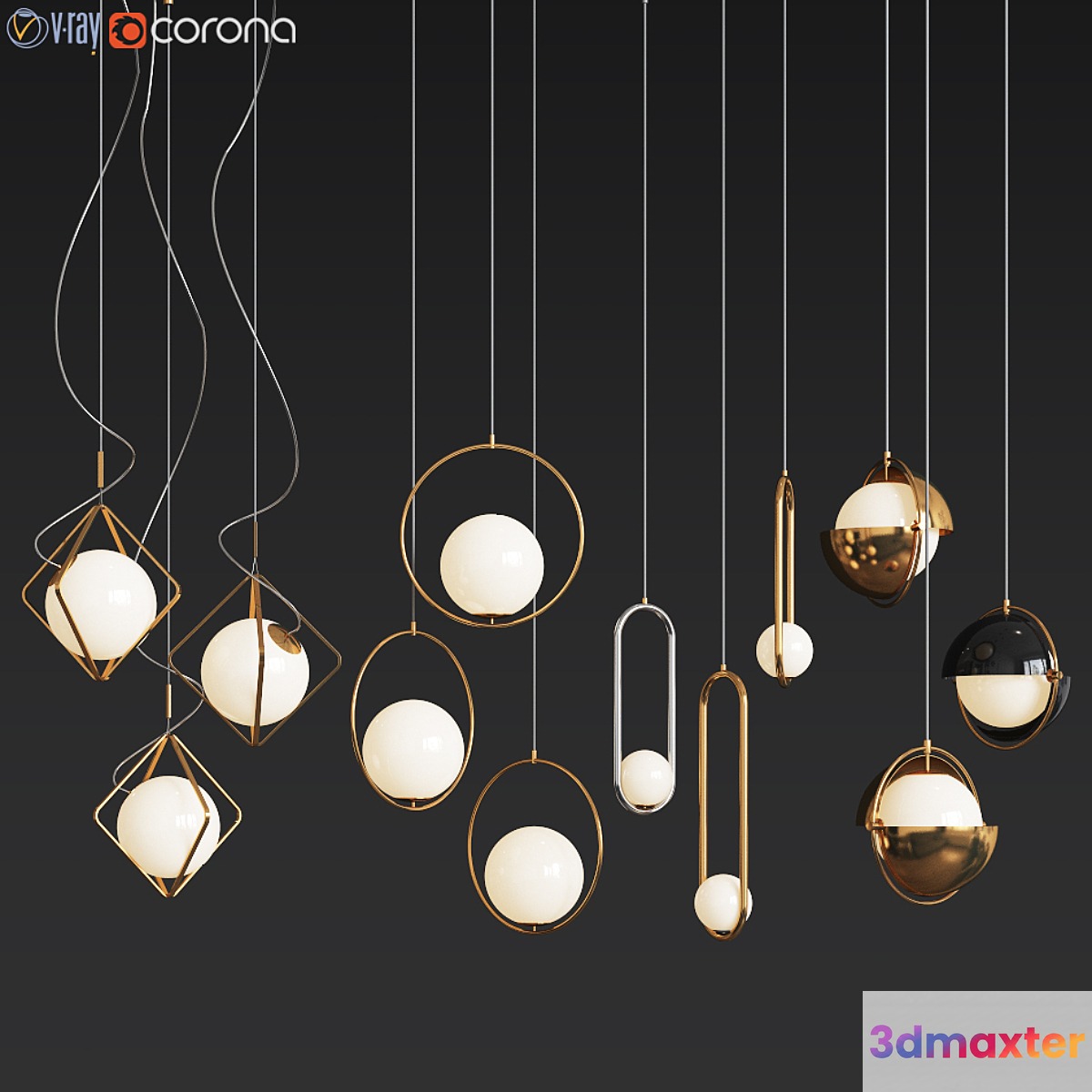 Ceiling Light Collection - 4 Type - No.3