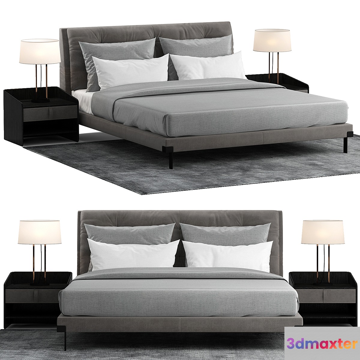 Baxter viktor bed 3D Max