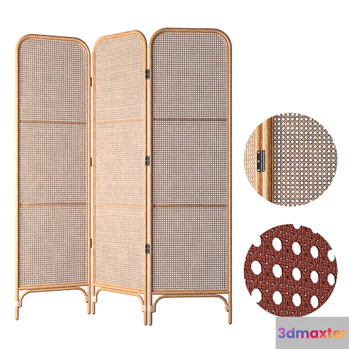 Rattan Screen 3D Max