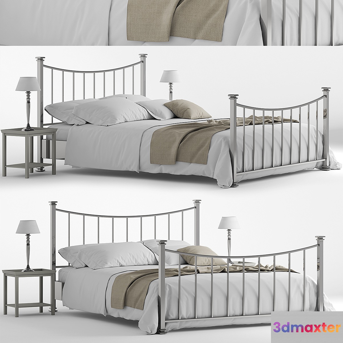 Bed Cantori ALAN 3D Max