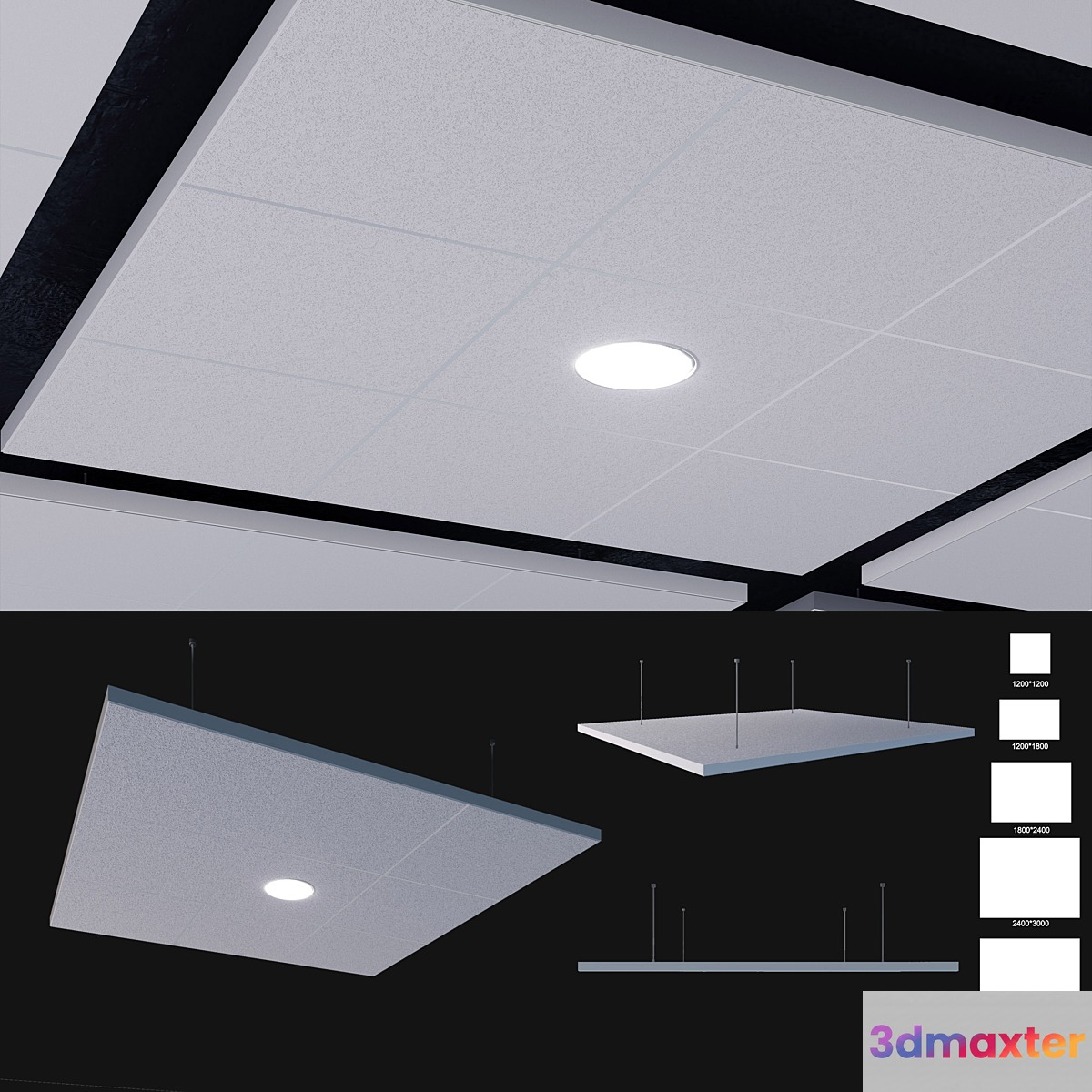 Ceiling systems Armstrong Canopy C 3D Max