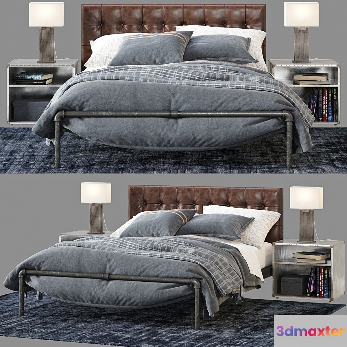 RH Finlay Platform Bed