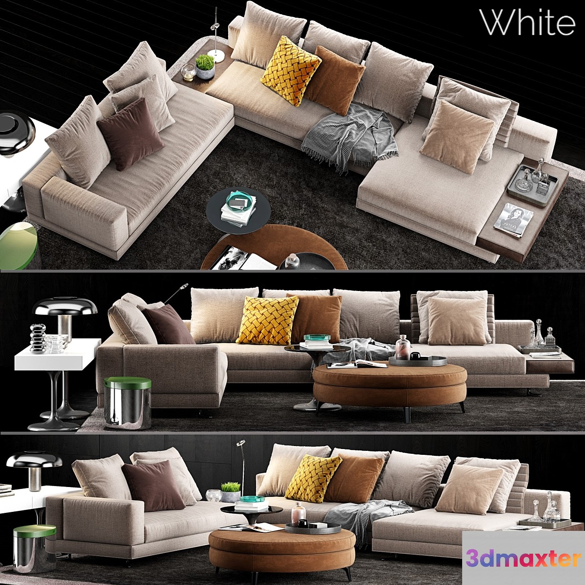 Minotti White Sofa - No.13