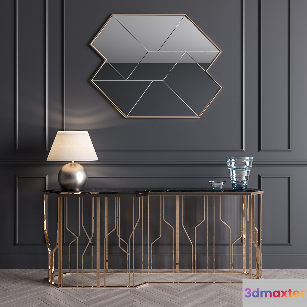 Ginza Longhi Console - Vray Material