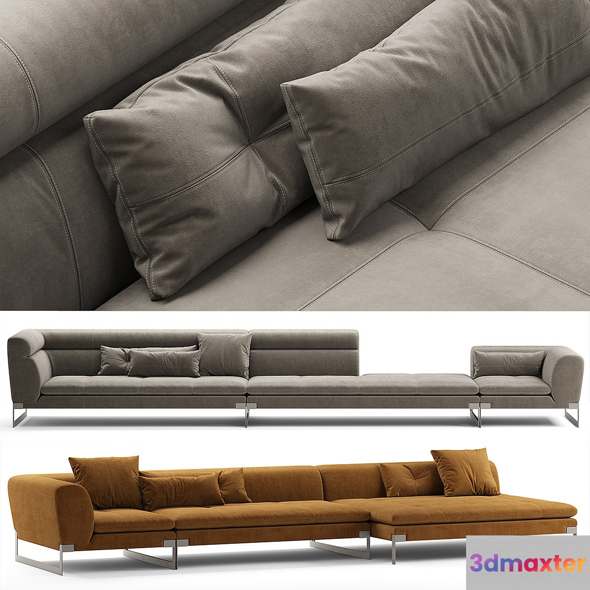 Baxter viktor sofa 3D Max