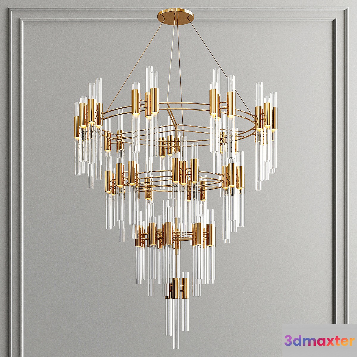 Waterfall chandelier - No.2 3D Max