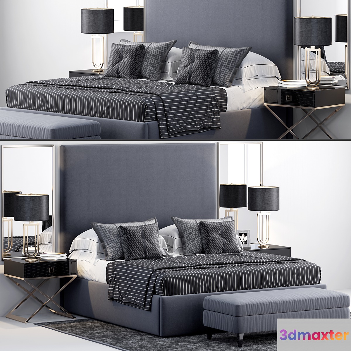 RH Sullivan Upholstered Platform Bed - No.5