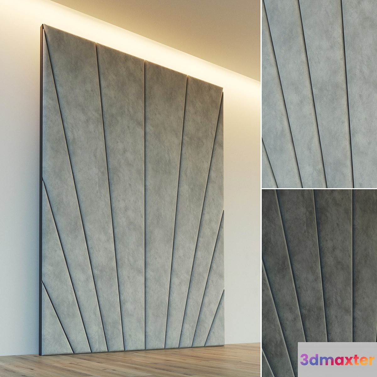 Decorative wall. Soft panel. ten - No.3
