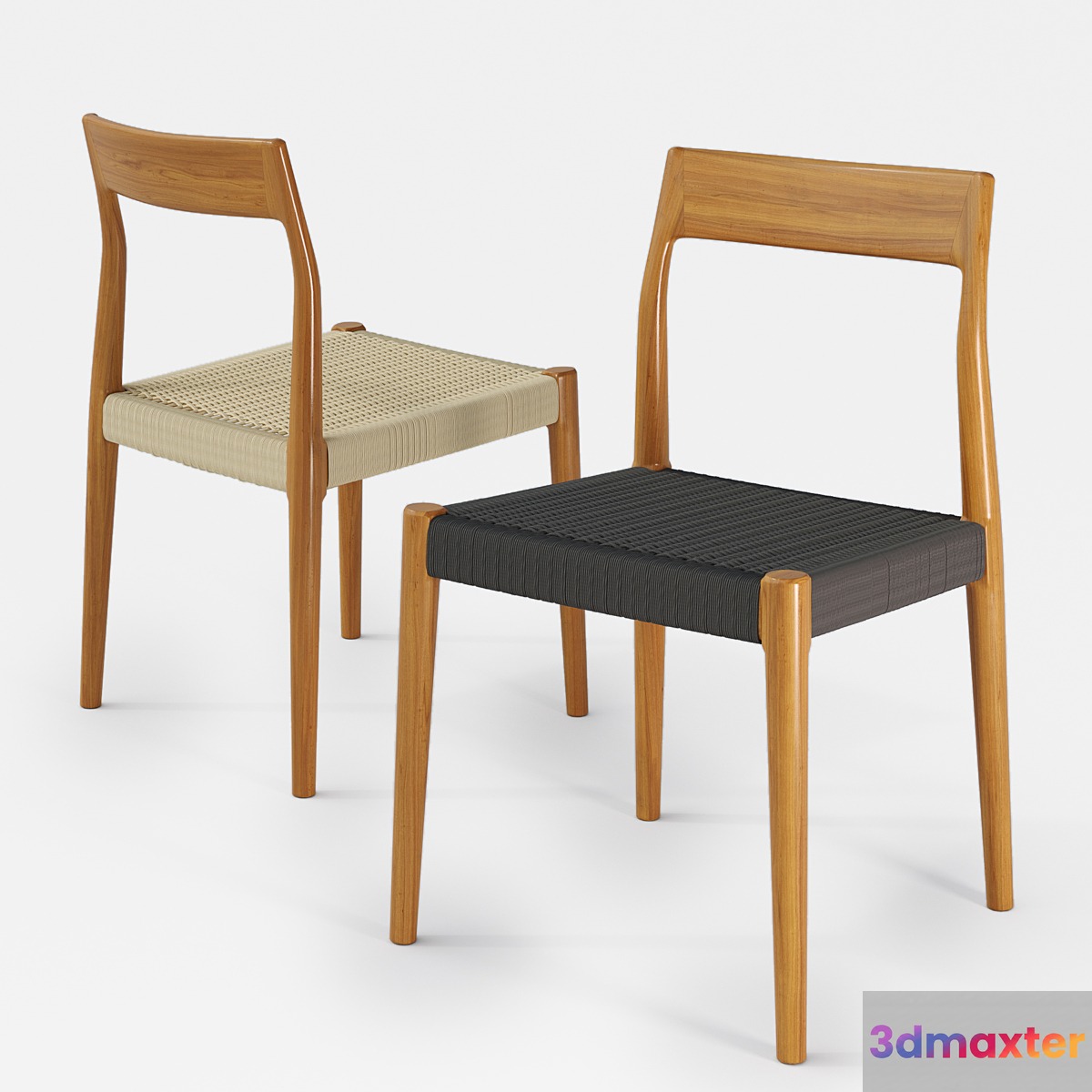 Chair GREAT DANE Moller # 77 3D Max