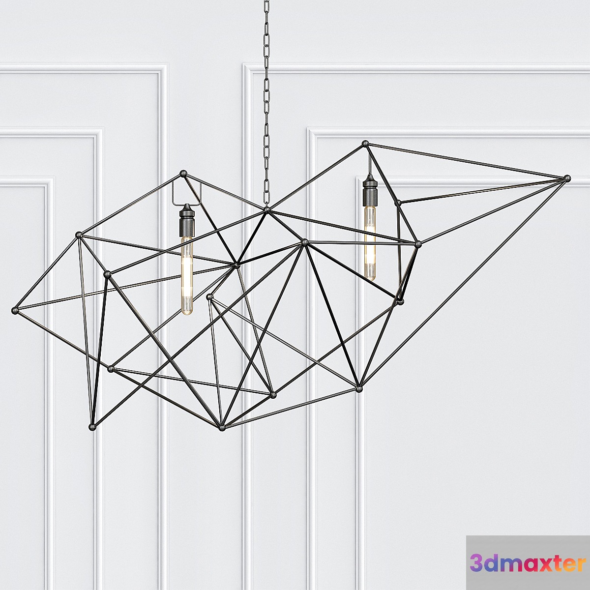 Maquette Double Chandelier 3D Max